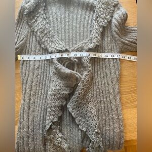 Long stylish wool sweater